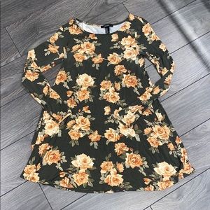 Flowy floral mini dress